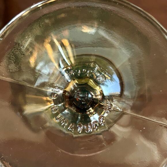 Vintage Libbey Gibraltar Duratuff Olive Green Water Goblets – Set of 4 - Picture 5 of 15